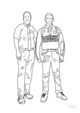 Custom Line Art lllustration