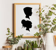 Family Silhouette Portrait