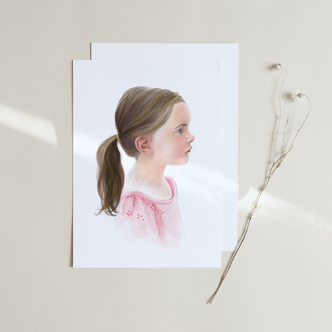 The Pastel Silhouette Portrait