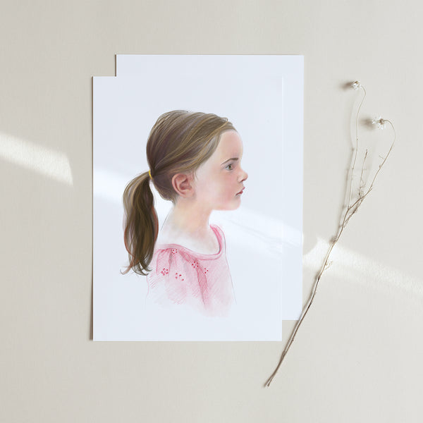 The Pastel Silhouette Portrait