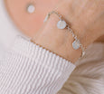 Sterling Silver & 10KT Gold - The Silhouette Coin Bracelet