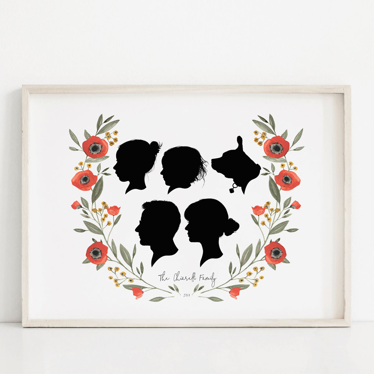 Family Silhouette Portrait