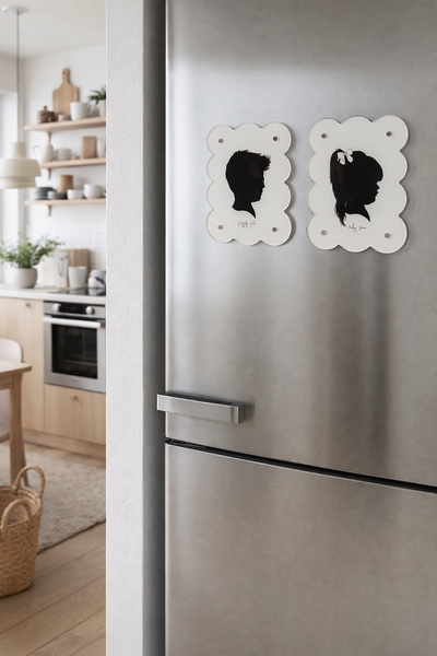 Scallop Acrylic Magnets