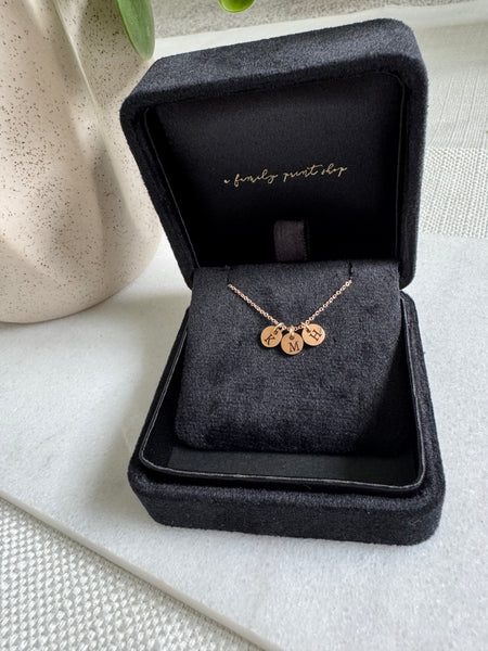 Stainless Steel Initial Necklace