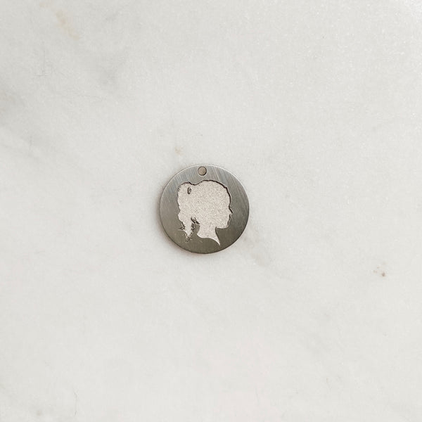 The *Everyday* Silhouette Coin Charm