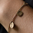 The Dainty Silhouette Coin Bracelet