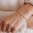 14k Gold - The Classic Silhouette Coin Bracelet