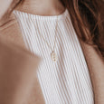 The Family Silhouette Coin Necklace